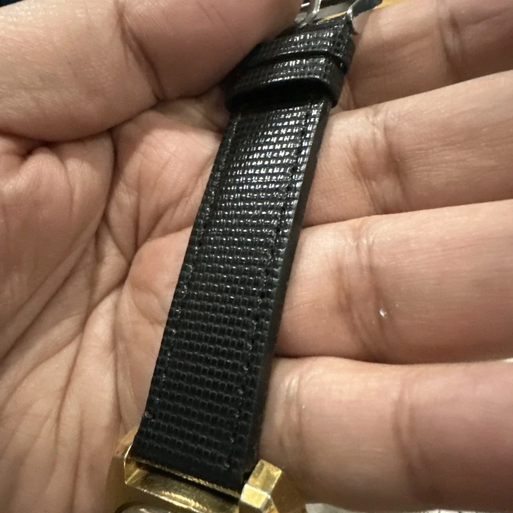 Working Vintage SOVEREIGN Electronic Men's Watch Day/Date 38mm Gold Tone Rare